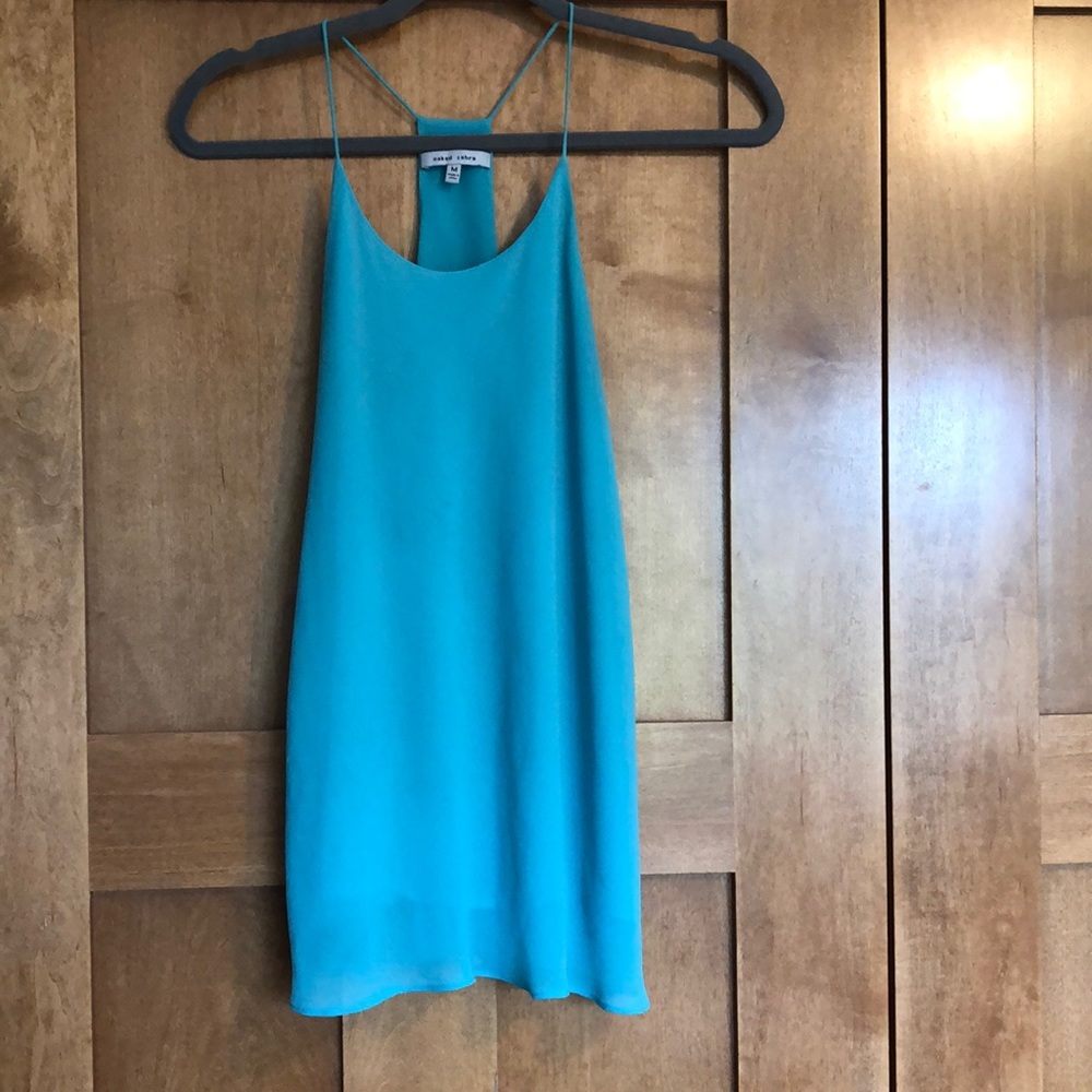 Teal strapy tank